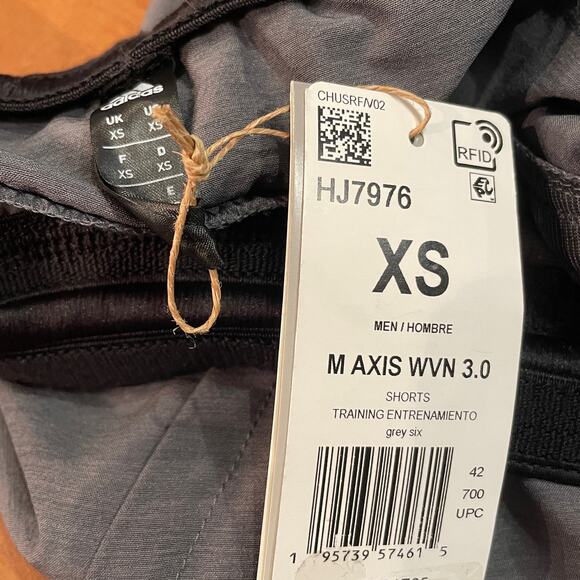Adidas Men's Axis 3.0 Woven Shorts gray XS - Picture 8 of 8